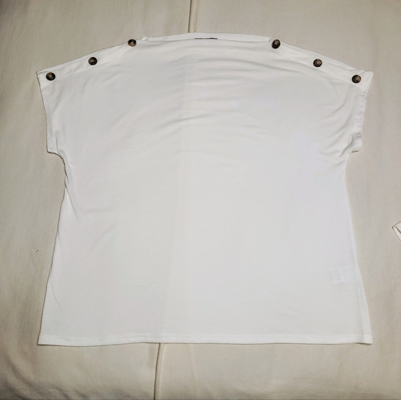 Shein Love Graphic Tee Boat Neck Knit Top Bundle White Extra Large - Picture 7 of 10